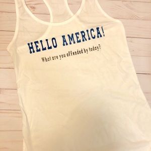 Hello America what are you offended by today? Tank